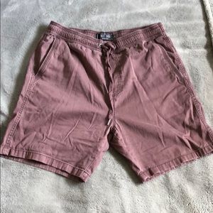 Burgundy Drawstring Shorts